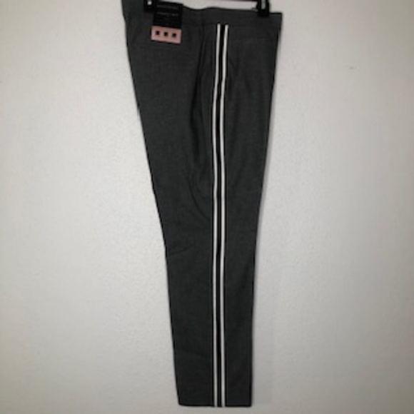 NWT Banana Republic Gray Side Striped Slacks Size 14R - Picture 2 of 7